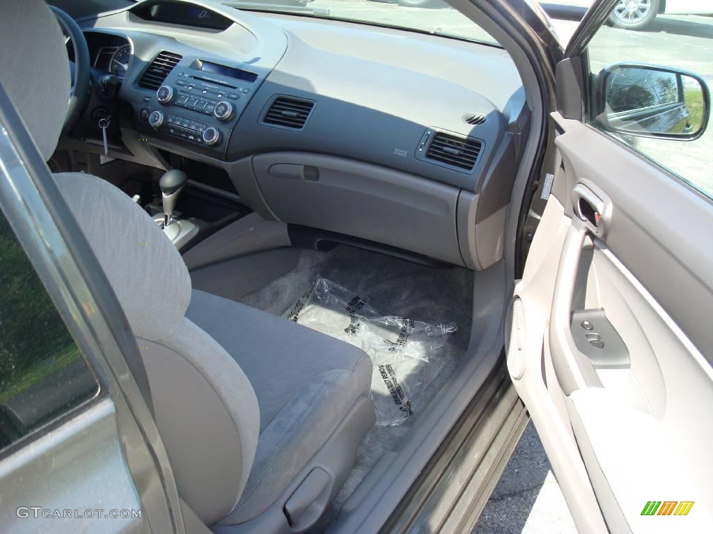 2006 Civic EX Coupe - Galaxy Gray Metallic / Gray photo #14