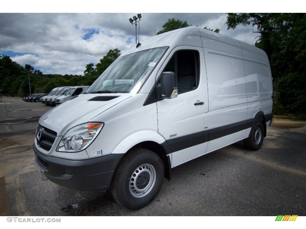 2012 Sprinter 2500 High Roof Cargo Van - Arctic White / Lima Black Fabric photo #1