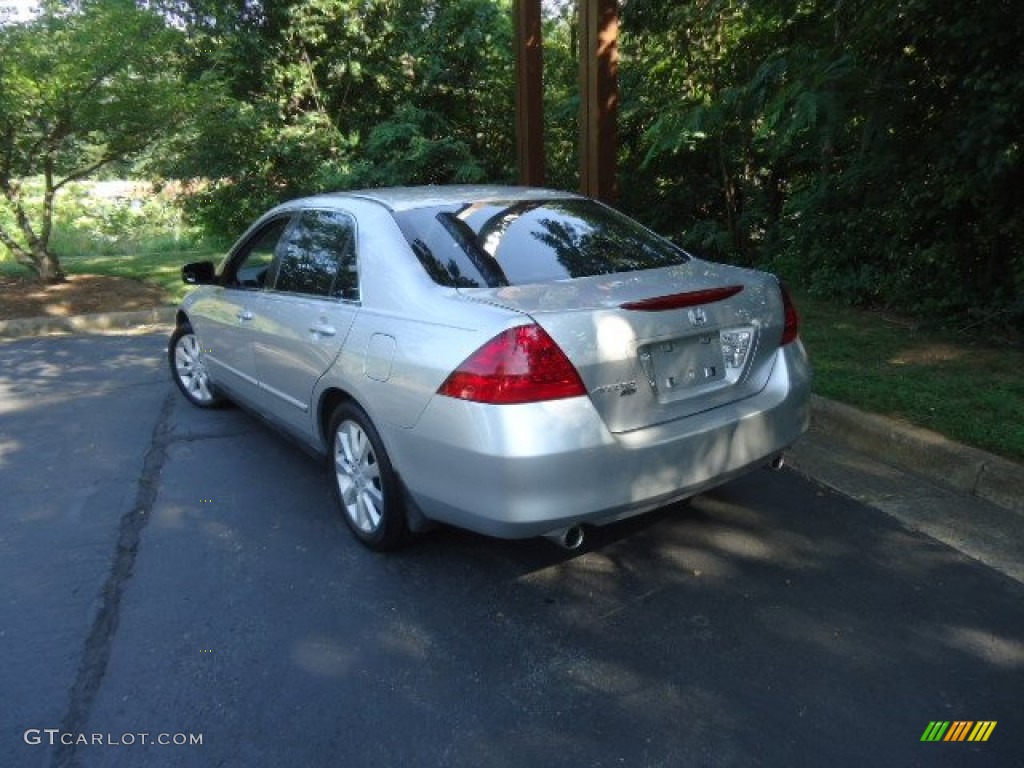 2006 Accord LX V6 Sedan - Alabaster Silver Metallic / Black photo #5