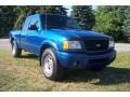 Bright Island Blue Metallic 2001 Ford Ranger Edge SuperCab 4x4