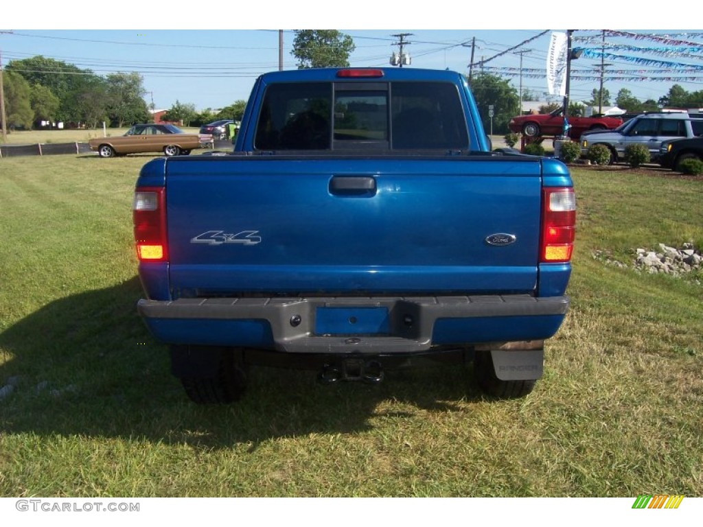 2001 Ranger Edge SuperCab 4x4 - Bright Island Blue Metallic / Dark Graphite photo #4