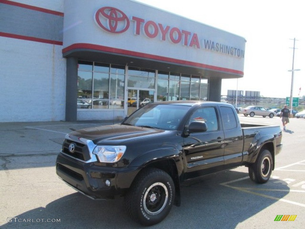 2012 Tacoma TX Pro Access Cab 4x4 - Black / Graphite photo #1