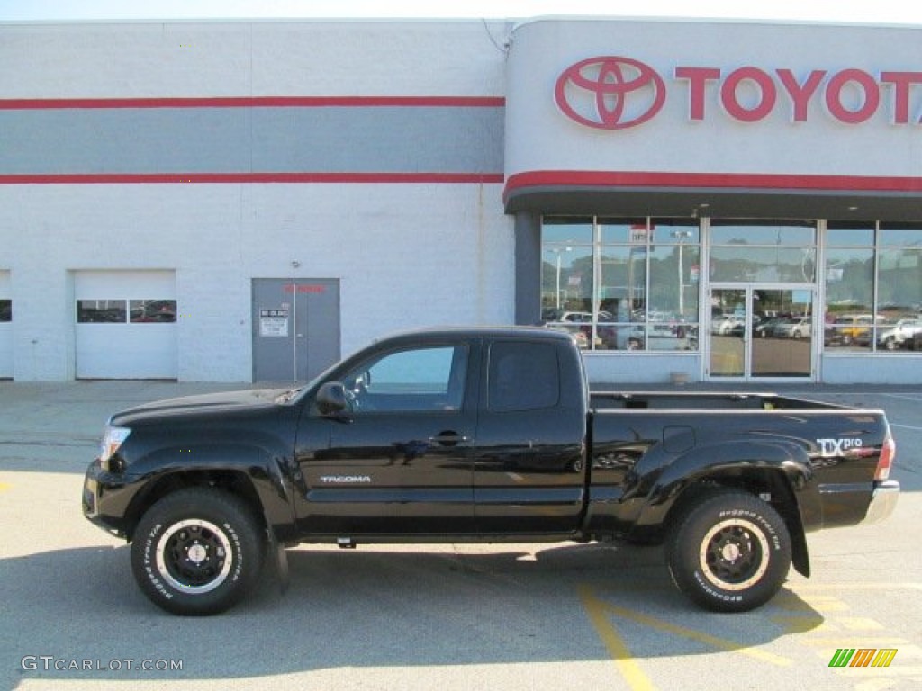 2012 Tacoma TX Pro Access Cab 4x4 - Black / Graphite photo #2