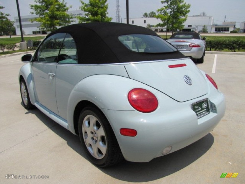 2003 New Beetle GLS Convertible - Aquarius Blue / Black photo #8