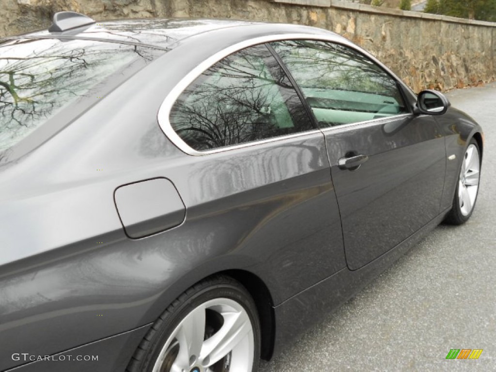 2008 3 Series 335i Coupe - Sparkling Graphite Metallic / Black photo #9