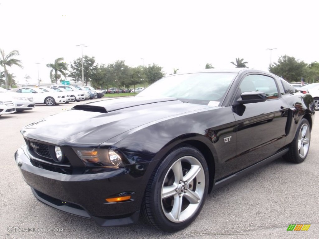 Black 2010 Ford Mustang GT Premium Coupe Exterior Photo #67223646