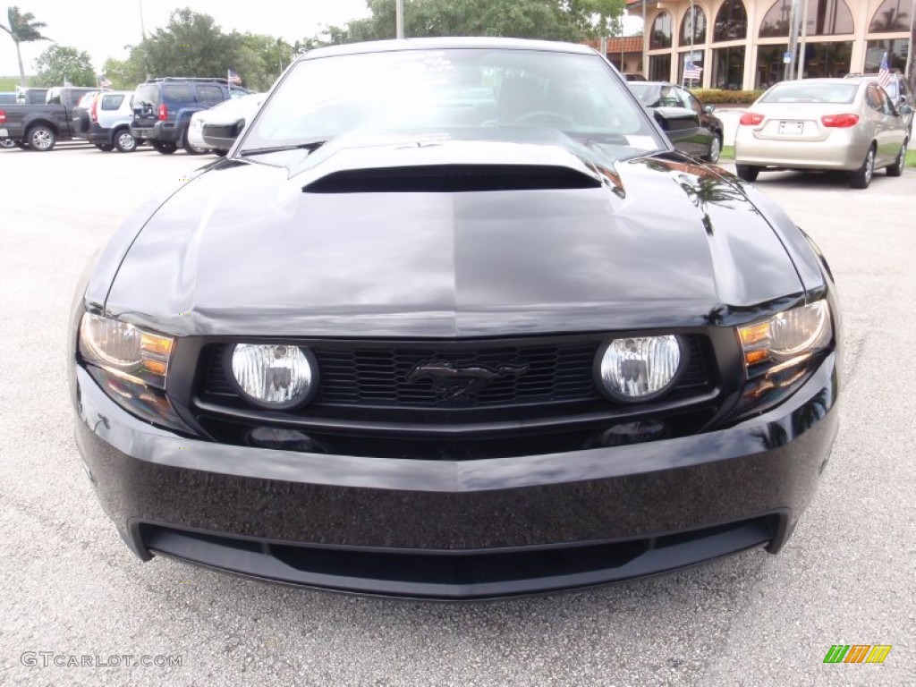 Black 2010 Ford Mustang GT Premium Coupe Exterior Photo #67223664