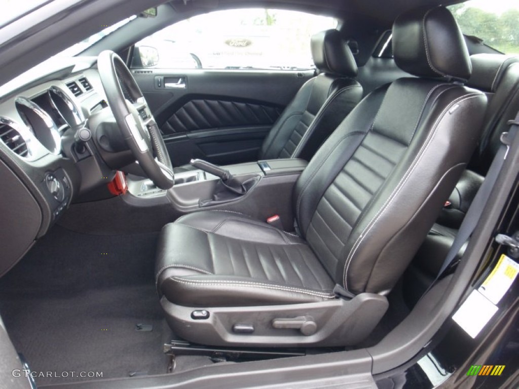 Charcoal Black Interior 2010 Ford Mustang GT Premium Coupe Photo #67223709