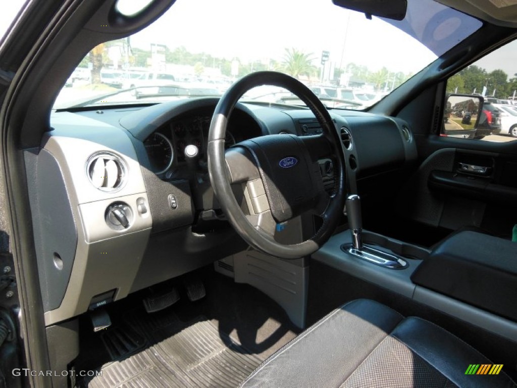 2004 F150 FX4 SuperCab 4x4 - Dark Shadow Grey Metallic / Black photo #11