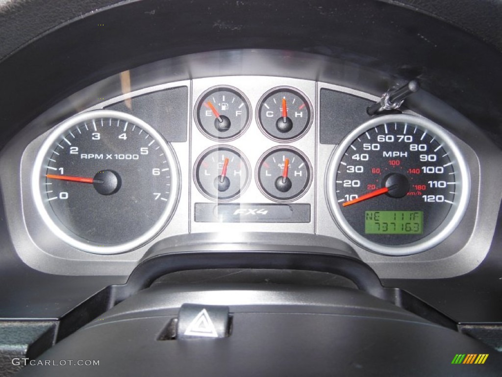 2004 F150 FX4 SuperCab 4x4 - Dark Shadow Grey Metallic / Black photo #14