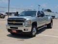 Sheer Silver Metallic - Silverado 3500HD LTZ Crew Cab 4x4 Dually Photo No. 9