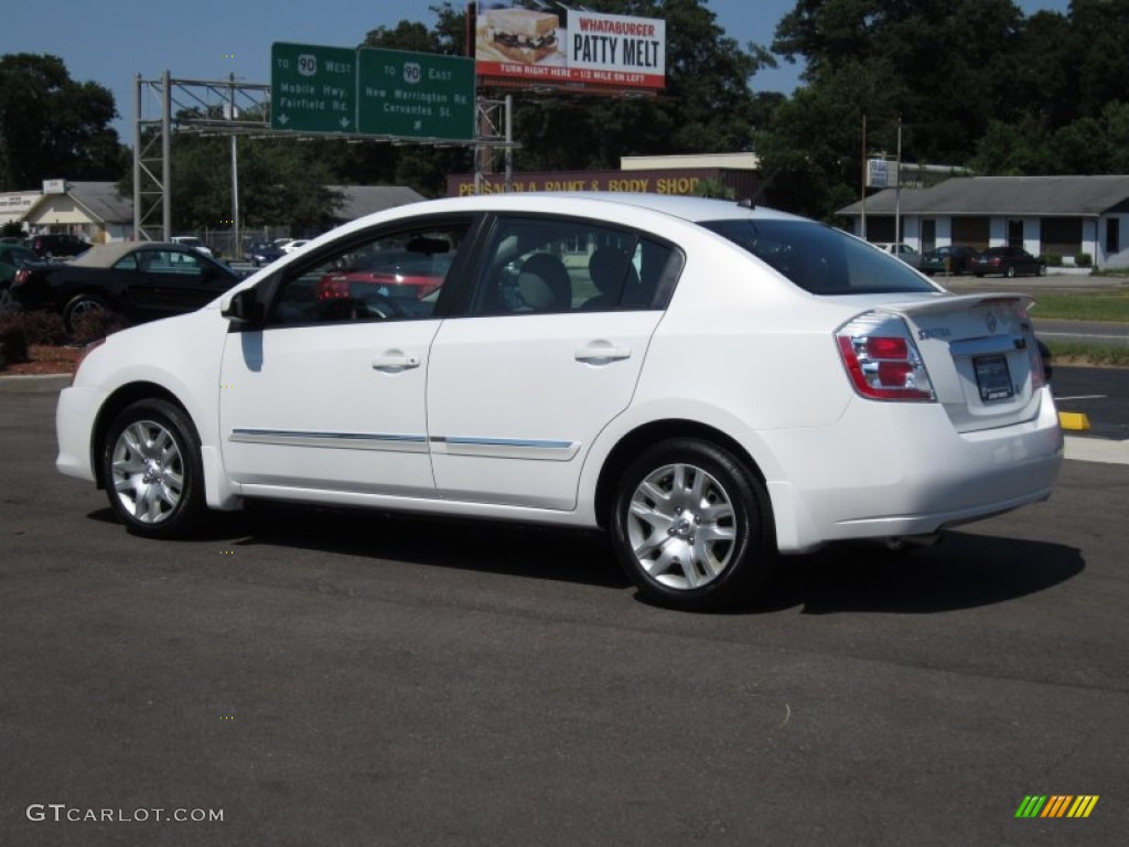 2012 Sentra 2.0 S - Aspen White / Charcoal photo #10