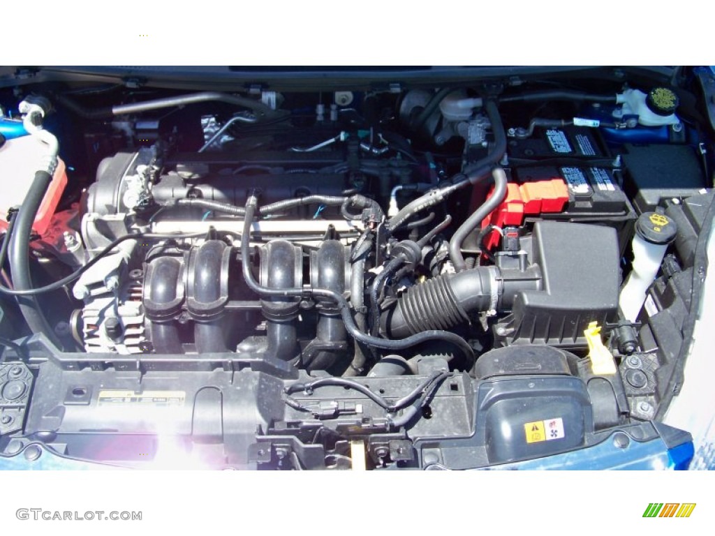 2011 Ford Fiesta SEL Sedan 1.6 Liter DOHC 16-Valve Ti-VCT Duratec 4 Cylinder Engine Photo #67225614
