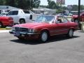 1989 Signal Red Mercedes-Benz SL Class 560 SL Roadster  photo #2