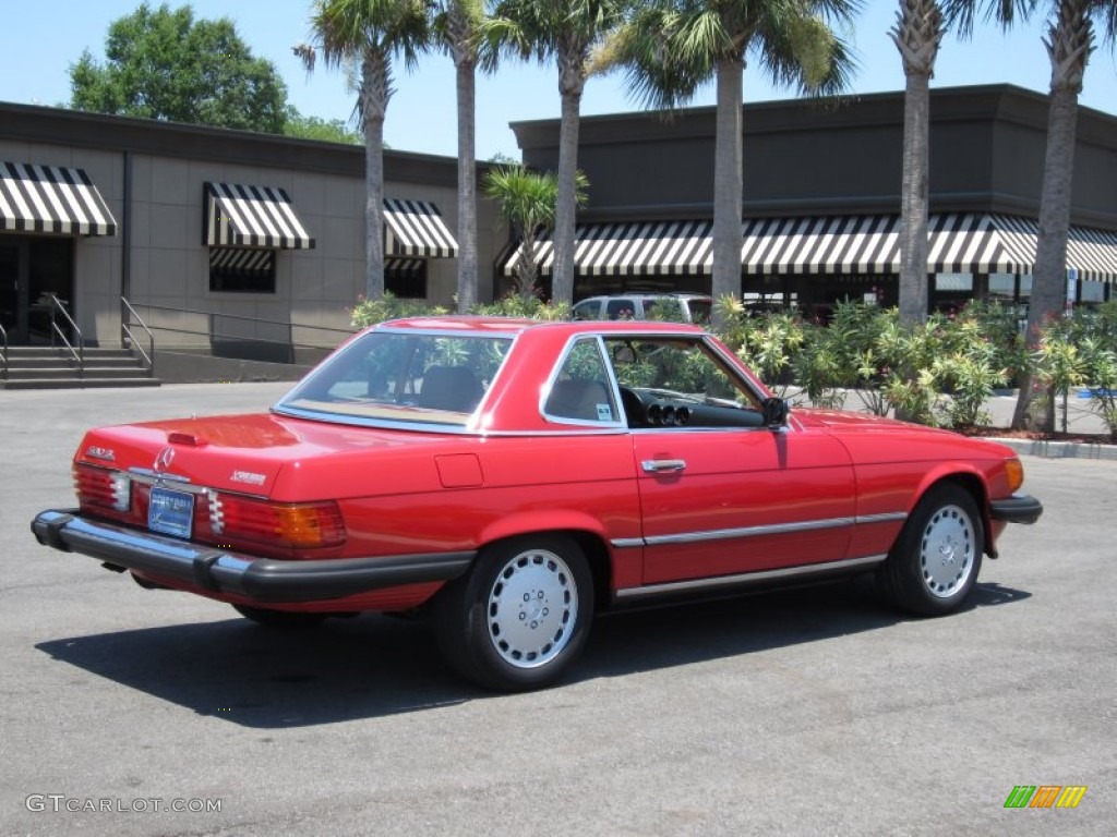 Signal Red 1989 Mercedes-Benz SL Class 560 SL Roadster Exterior Photo #67226331