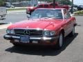 1989 Signal Red Mercedes-Benz SL Class 560 SL Roadster  photo #13