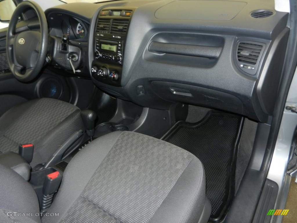 2007 Sportage LX - Steel Silver / Black photo #20