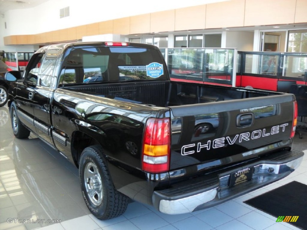 2002 Silverado 1500 Extended Cab - Onyx Black / Graphite Gray photo #2