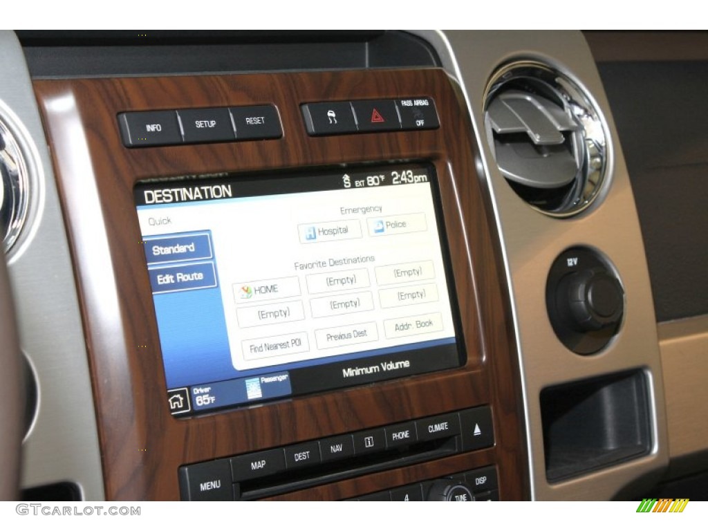 2010 F150 Platinum SuperCrew 4x4 - Red Candy Metallic / Sienna Brown Leather/Black photo #29