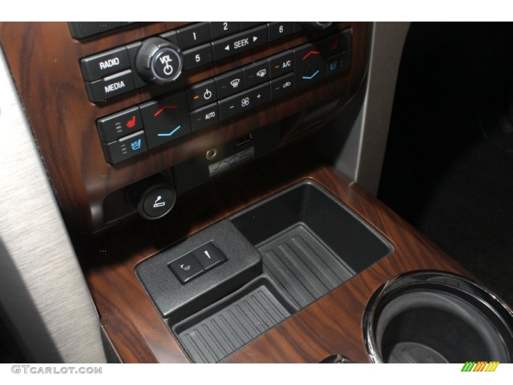 2010 F150 Platinum SuperCrew 4x4 - Red Candy Metallic / Sienna Brown Leather/Black photo #45