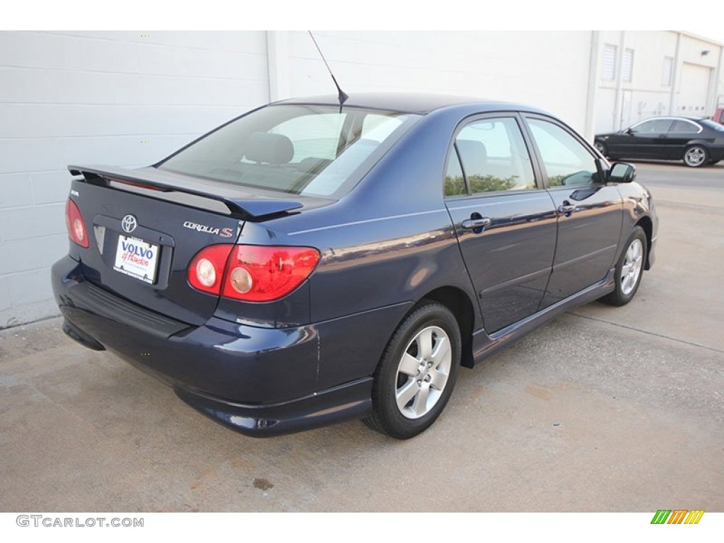 2007 Corolla S - Indigo Ink Pearl / Dark Charcoal photo #3