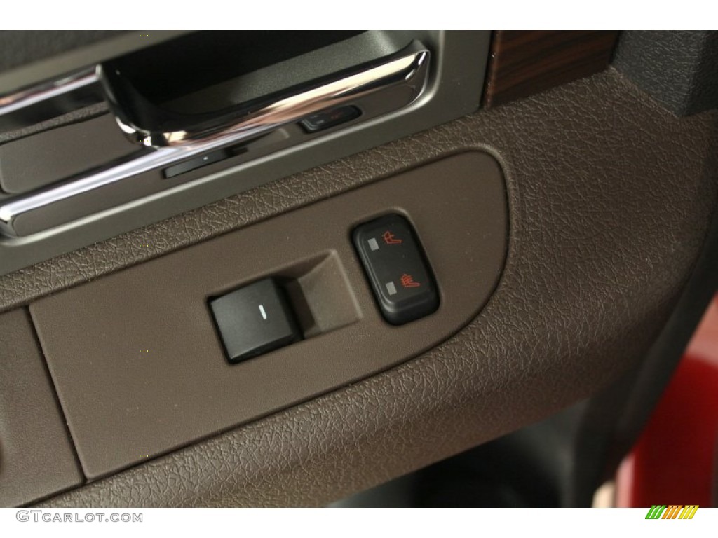 2010 F150 Platinum SuperCrew 4x4 - Red Candy Metallic / Sienna Brown Leather/Black photo #60