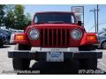 2002 Flame Red Jeep Wrangler X 4x4  photo #2