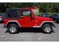 2002 Flame Red Jeep Wrangler X 4x4  photo #5