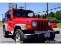2002 Flame Red Jeep Wrangler X 4x4  photo #52