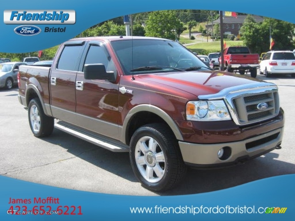 2006 F150 King Ranch SuperCrew 4x4 - Dark Copper Metallic / Castano Brown Leather photo #4