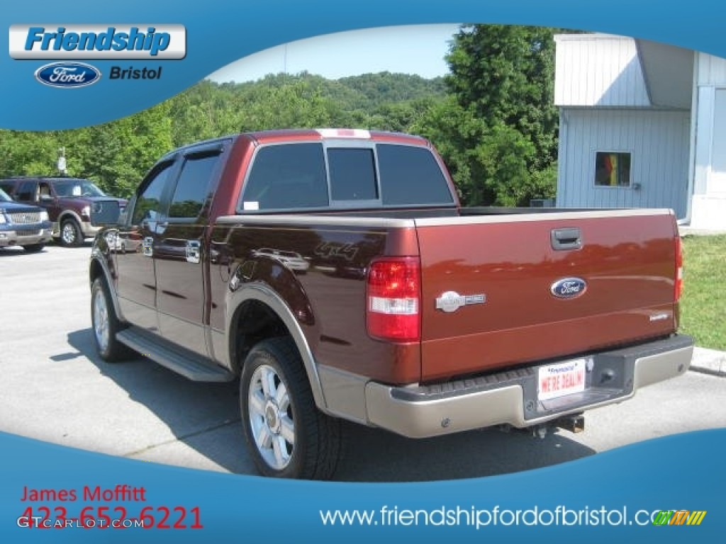 2006 F150 King Ranch SuperCrew 4x4 - Dark Copper Metallic / Castano Brown Leather photo #8
