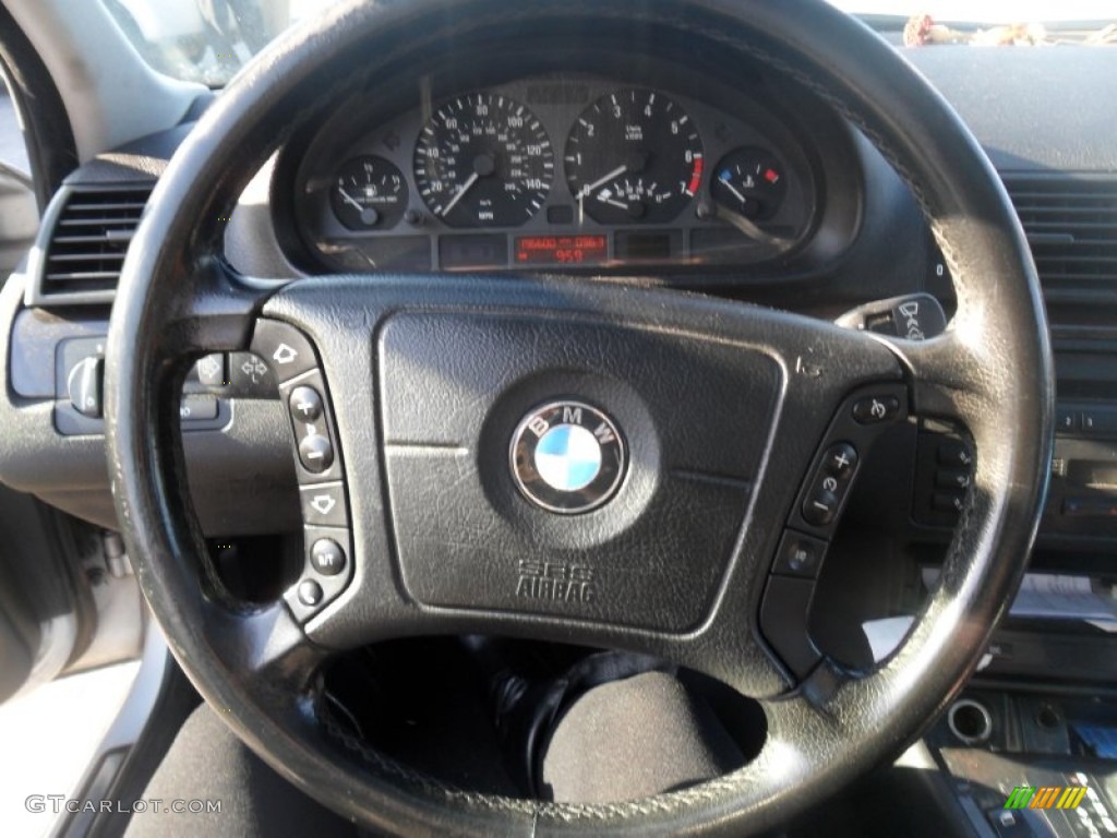 2000 3 Series 328i Sedan - Titanium Silver Metallic / Black photo #11