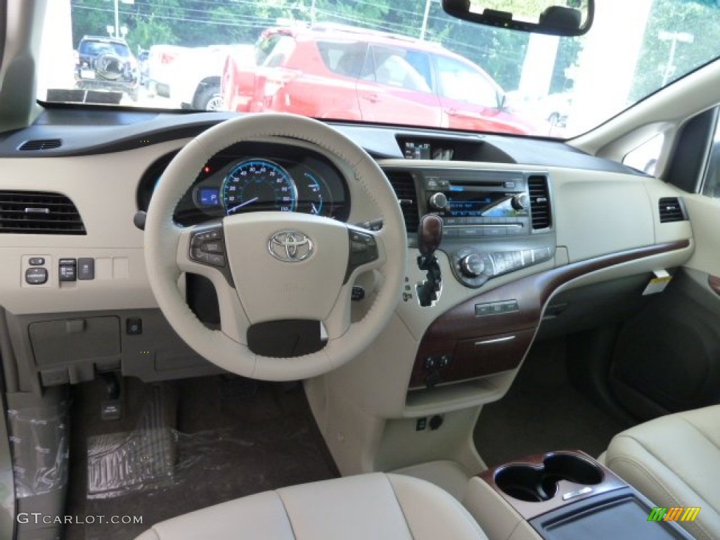 2012 Sienna XLE - Cypress Green Pearl / Bisque photo #11