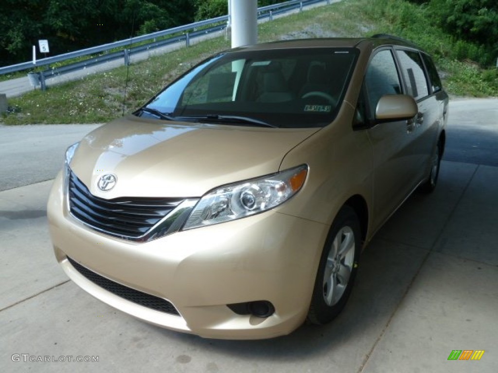 2012 Sienna LE - Sandy Beach Metallic / Bisque photo #5