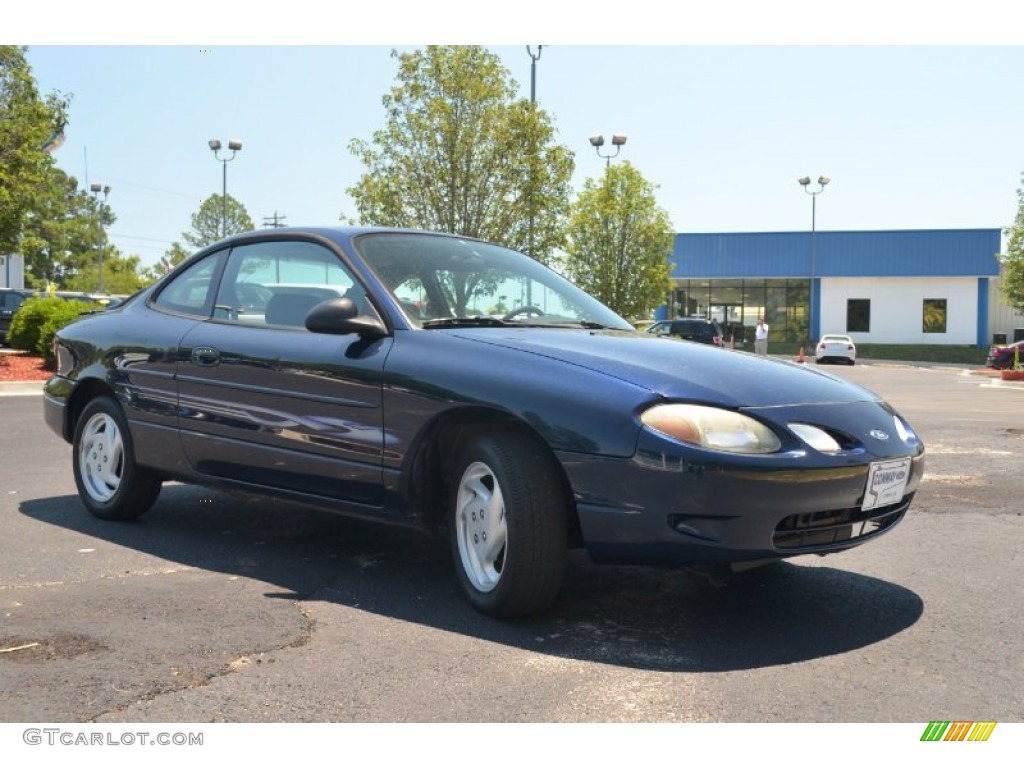 2002 Escort ZX2 Coupe - Twilight Blue Metallic / Dark Gray photo #3