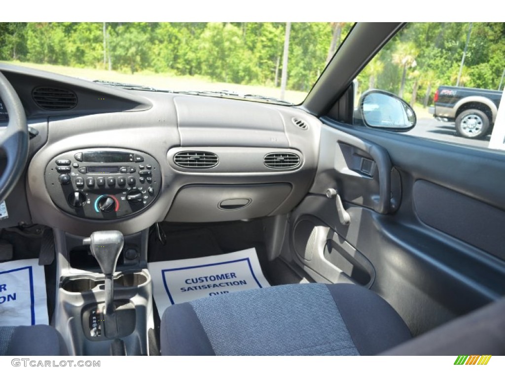 2002 Escort ZX2 Coupe - Twilight Blue Metallic / Dark Gray photo #17