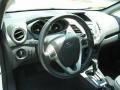 Cashmere/Charcoal Black Leather 2011 Ford Fiesta SES Hatchback Steering Wheel