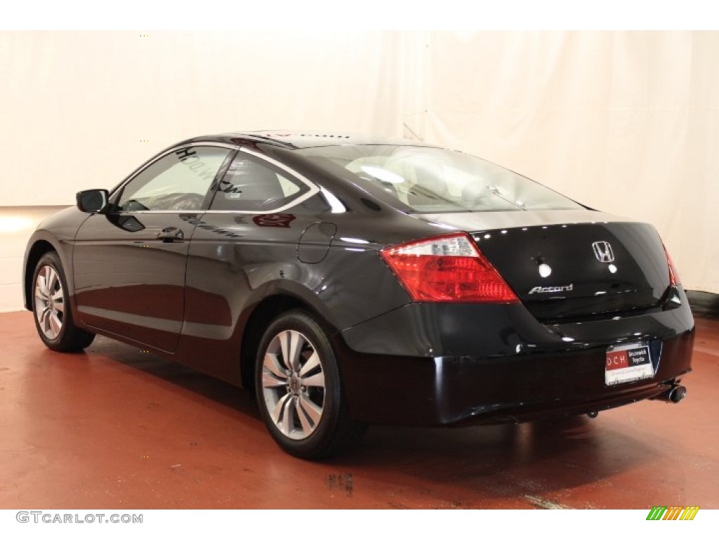 2009 Accord EX Coupe - Crystal Black Pearl / Black photo #8
