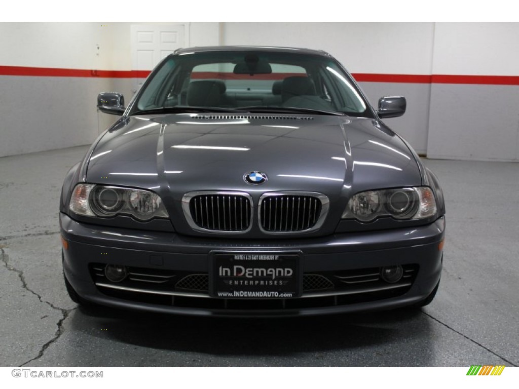 2002 3 Series 330i Coupe - Steel Grey Metallic / Sand photo #2