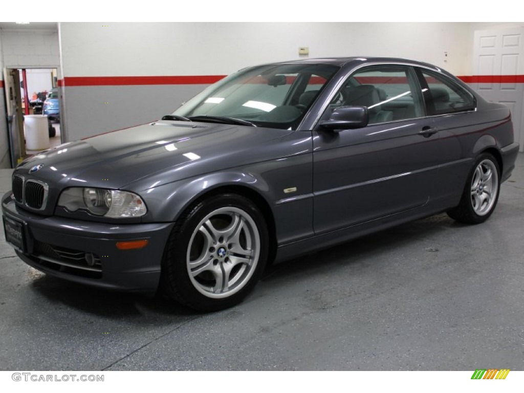 2002 3 Series 330i Coupe - Steel Grey Metallic / Sand photo #3