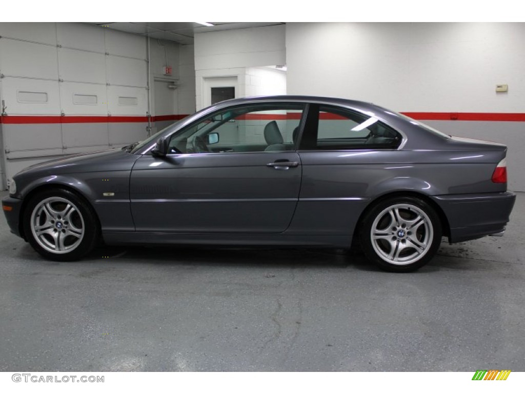 2002 3 Series 330i Coupe - Steel Grey Metallic / Sand photo #4