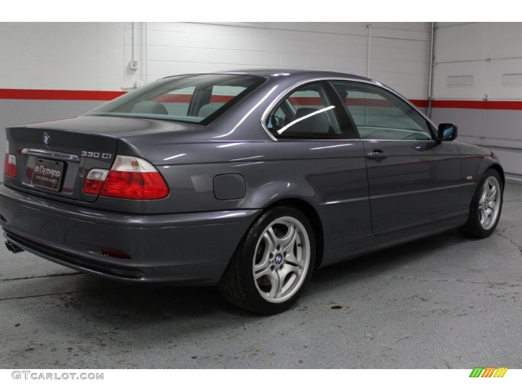 2002 3 Series 330i Coupe - Steel Grey Metallic / Sand photo #7