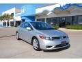 2007 Alabaster Silver Metallic Honda Civic LX Coupe  photo #1