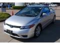 2007 Alabaster Silver Metallic Honda Civic LX Coupe  photo #3