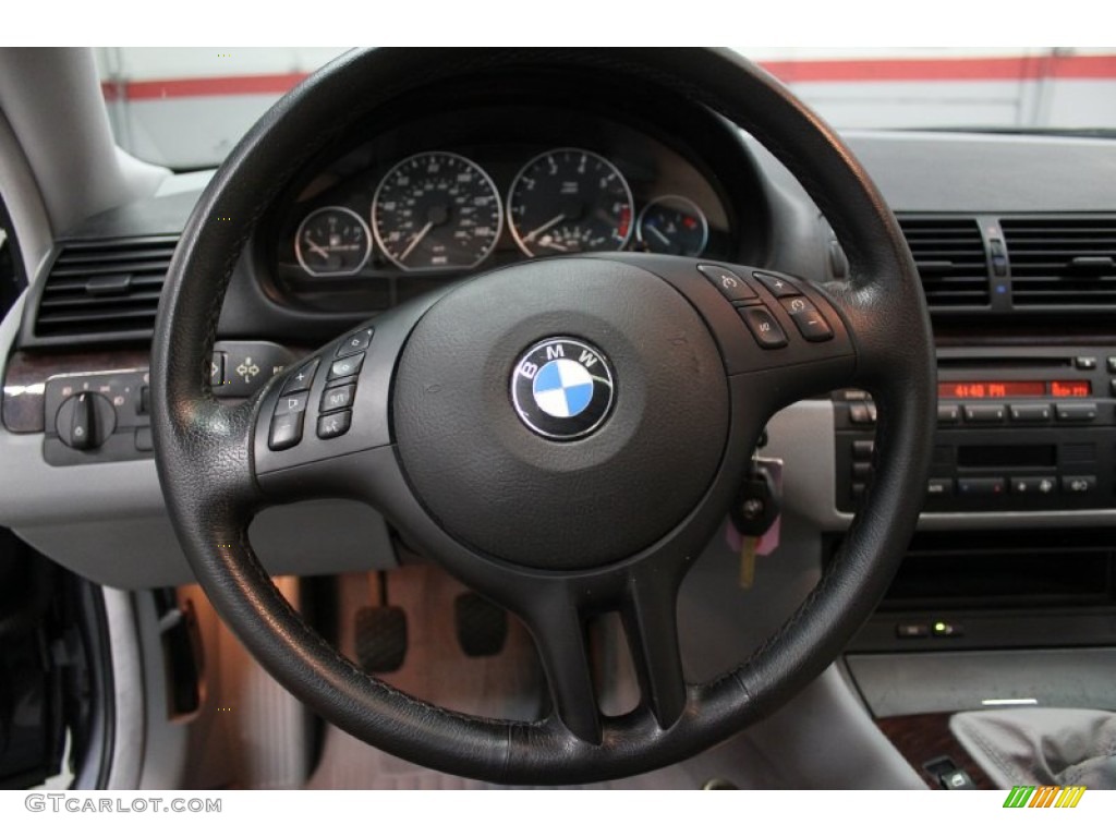 2002 3 Series 330i Coupe - Steel Grey Metallic / Sand photo #34