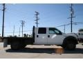 Oxford White - F450 Super Duty XL Crew Cab 4x4 Flat Bed Photo No. 3
