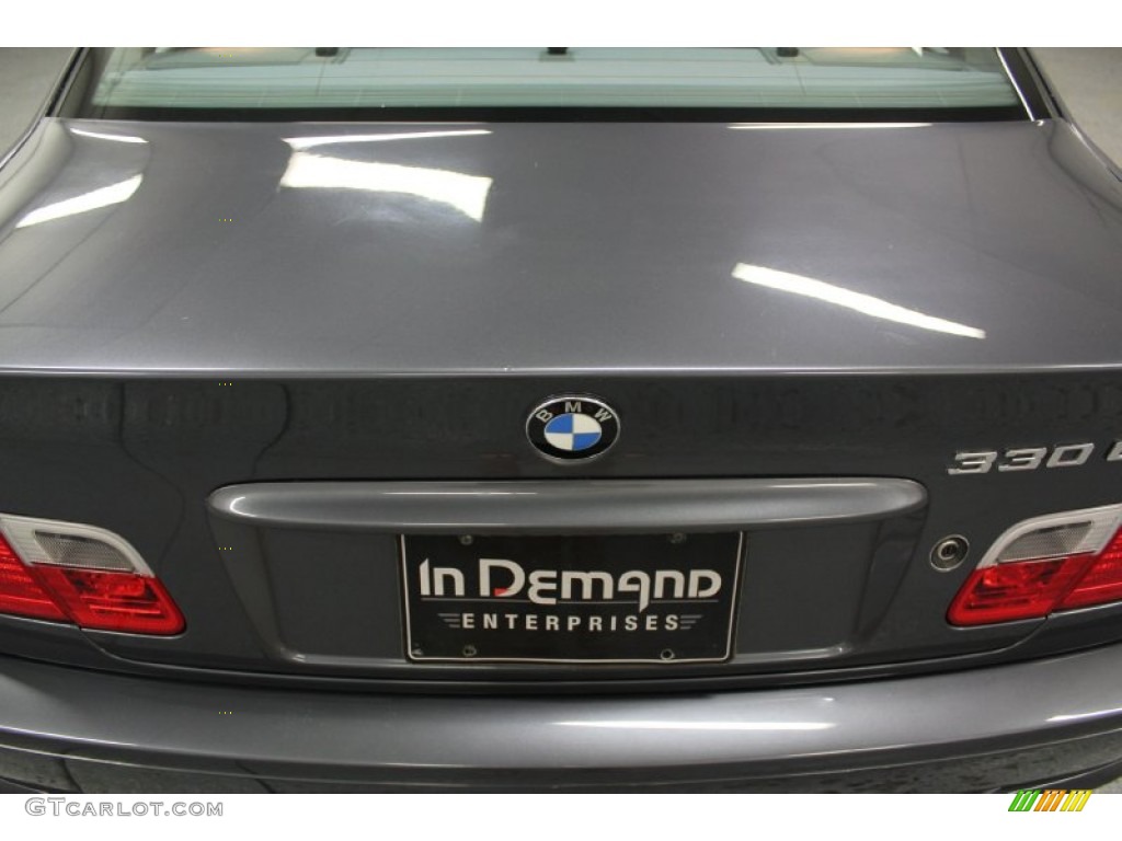 2002 3 Series 330i Coupe - Steel Grey Metallic / Sand photo #71