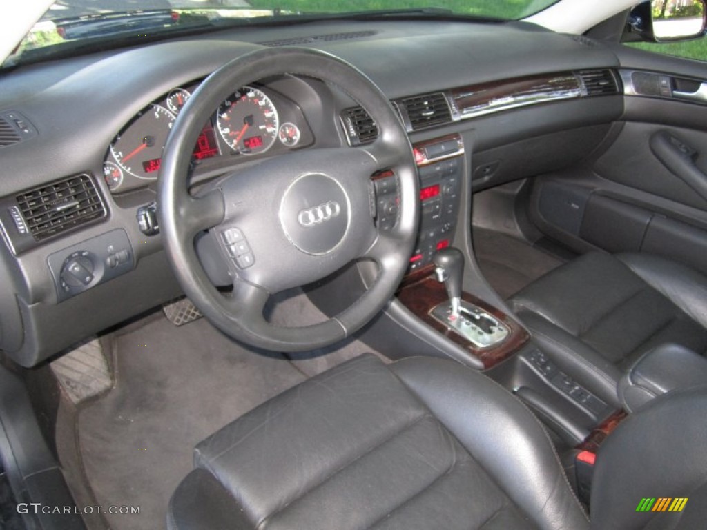 Ebony Interior 2004 Audi A6 2.7T quattro Sedan Photo #67239618