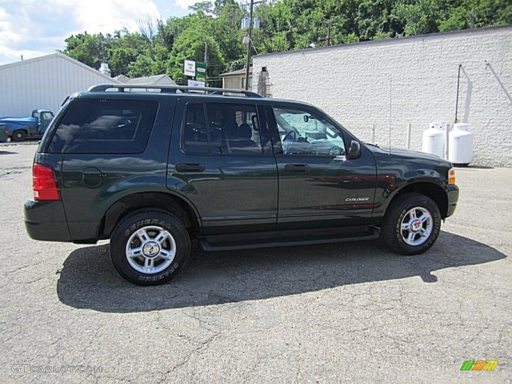 2004 Explorer XLT 4x4 - Aspen Green Metallic / Graphite photo #6
