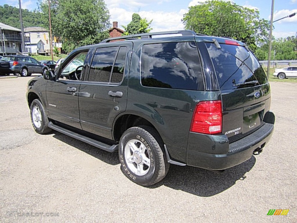 2004 Explorer XLT 4x4 - Aspen Green Metallic / Graphite photo #10
